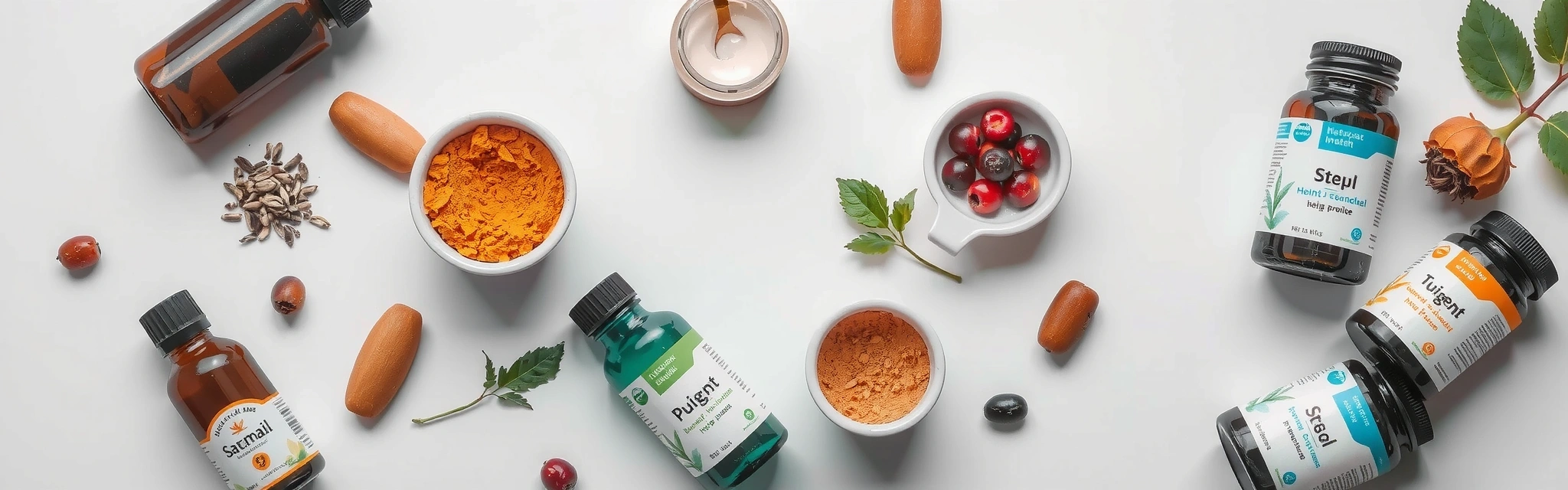 Assortimento di integratori naturali Operavitavb